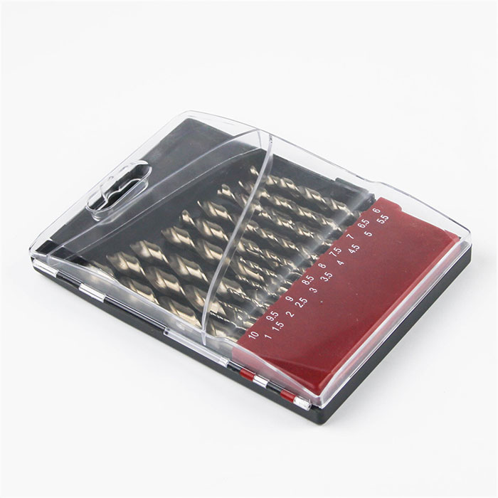 19pcs Twist Drill Bit-Amber Finish