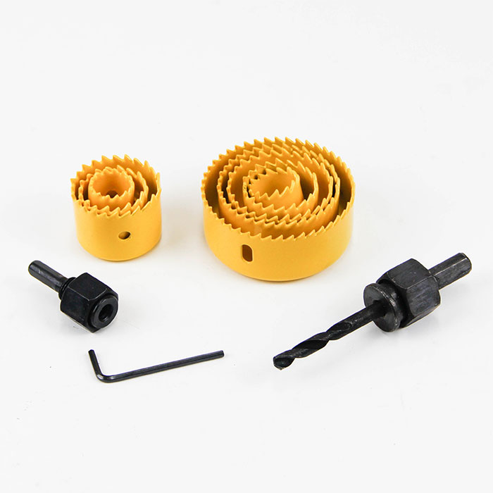 11pcs Carbon Steel Hole Saw Set
